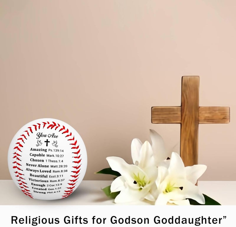 FOOZDEEVAAQ Baseball Gifts for Boys 8-12 Baseball Lover Baptism Gifts for Boys Men Catholic Religious First Communion Gift Confirmation Gift for Teens Easter Basket Stuffers End of Season Basebball Team Valentine - Image 4